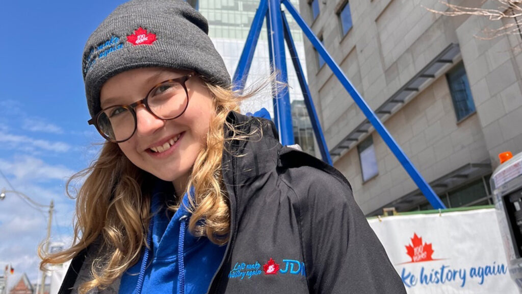 Tilly Stimpson, JDRF Canada in Washington. Blog Hero Profile Image.